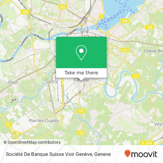Société De Banque Suisse Voir Genève map