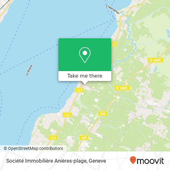 Société Immobilière Anières-plage map