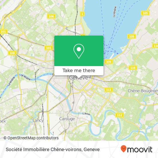 Société Immobilière Chêne-voirons map