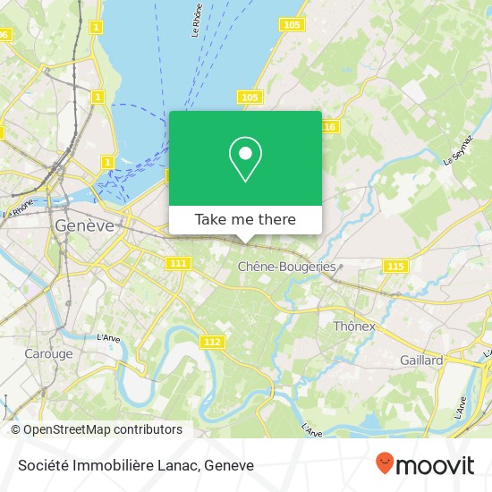 Société Immobilière Lanac Karte