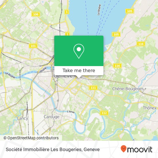 Société Immobilière Les Bougeries map