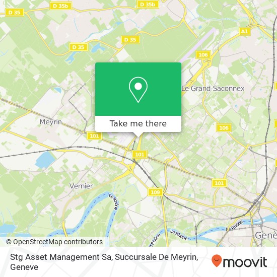 Stg Asset Management Sa, Succursale De Meyrin map