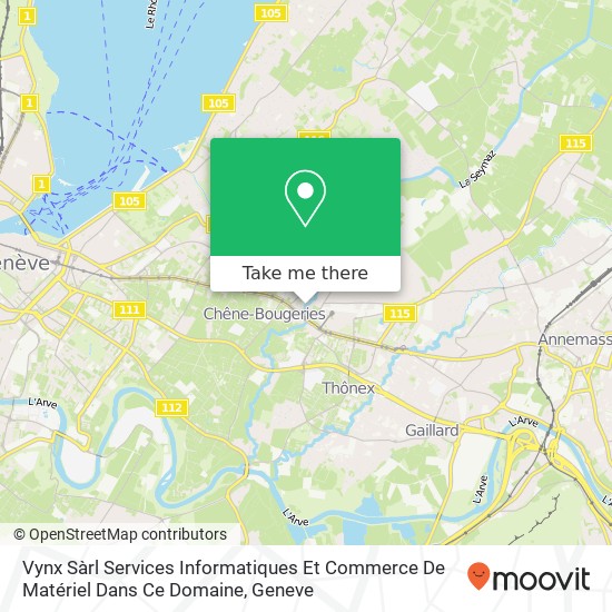 Vynx Sàrl Services Informatiques Et Commerce De Matériel Dans Ce Domaine Karte