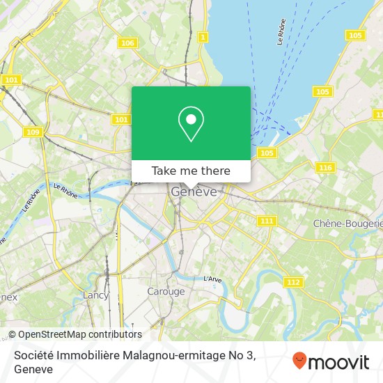 Société Immobilière Malagnou-ermitage No 3 map