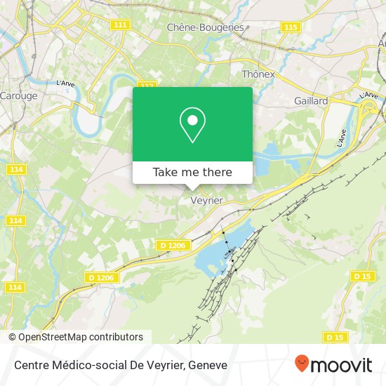 Centre Médico-social De Veyrier map
