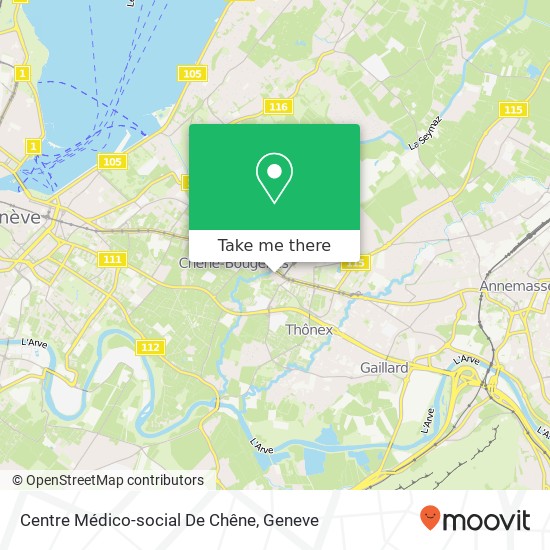 Centre Médico-social De Chêne map