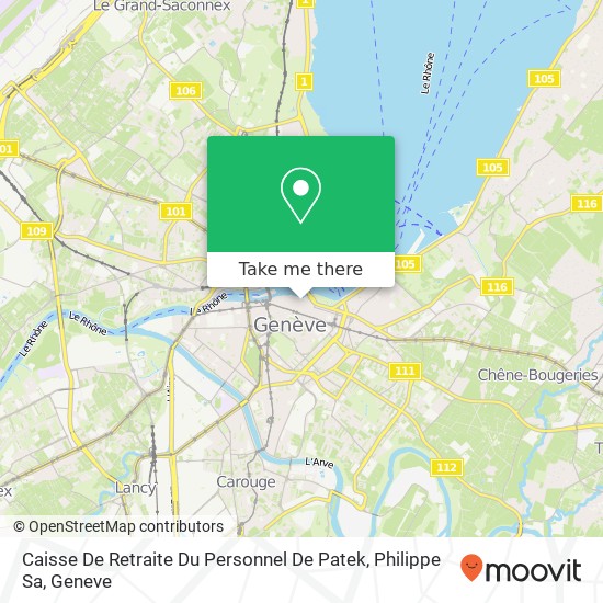 Caisse De Retraite Du Personnel De Patek, Philippe Sa map