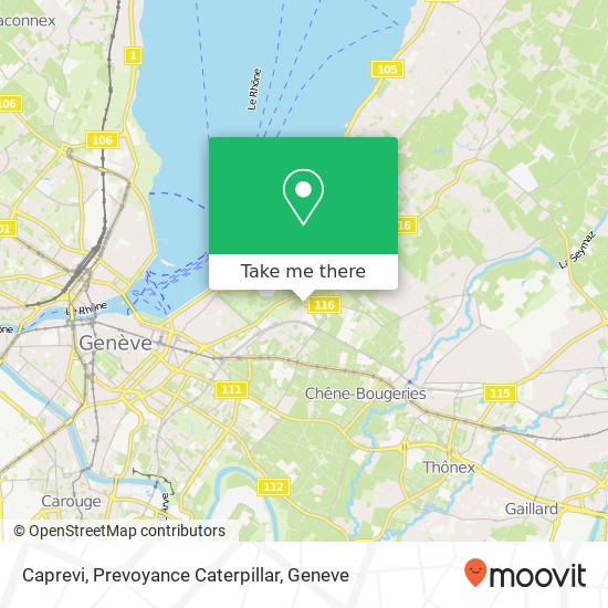 Caprevi, Prevoyance Caterpillar map
