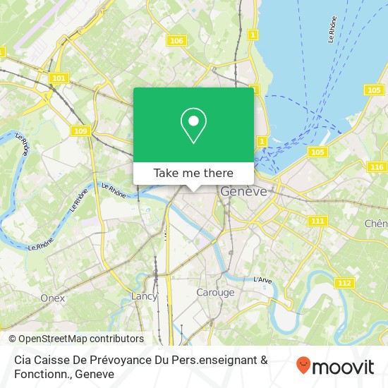 Cia Caisse De Prévoyance Du Pers.enseignant & Fonctionn. map