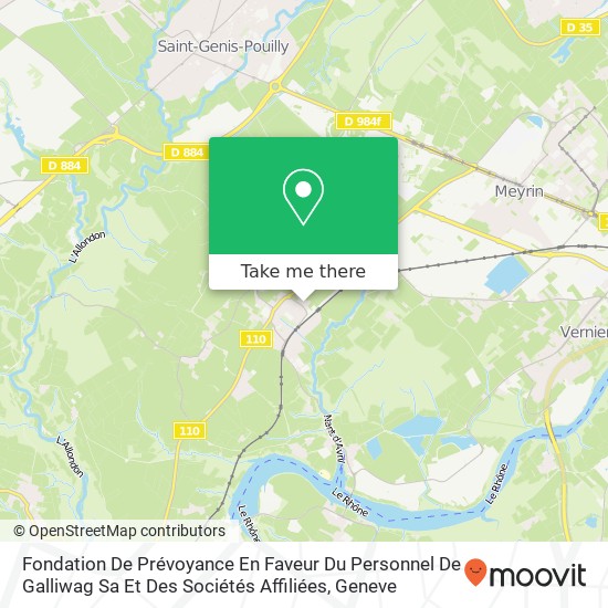 Fondation De Prévoyance En Faveur Du Personnel De Galliwag Sa Et Des Sociétés Affiliées Karte