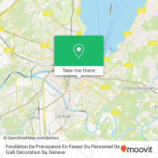 Fondation De Prévoyance En Faveur Du Personnel De Galli Décoration Sa map
