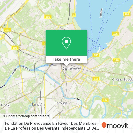 Fondation De Prévoyance En Faveur Des Membres De La Profession Des Gérants Indépendants Et De Leur map