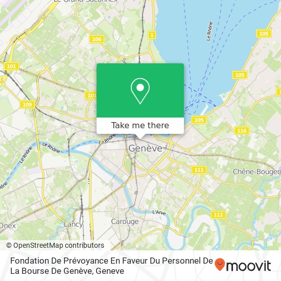 Fondation De Prévoyance En Faveur Du Personnel De La Bourse De Genève map
