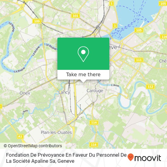 Fondation De Prévoyance En Faveur Du Personnel De La Société Apaline Sa map