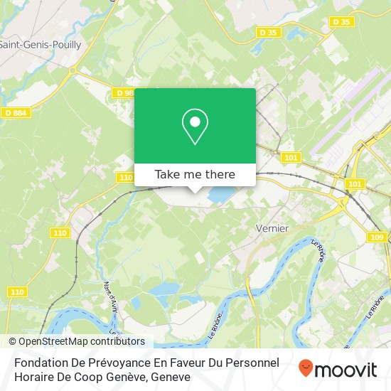 Fondation De Prévoyance En Faveur Du Personnel Horaire De Coop Genève map