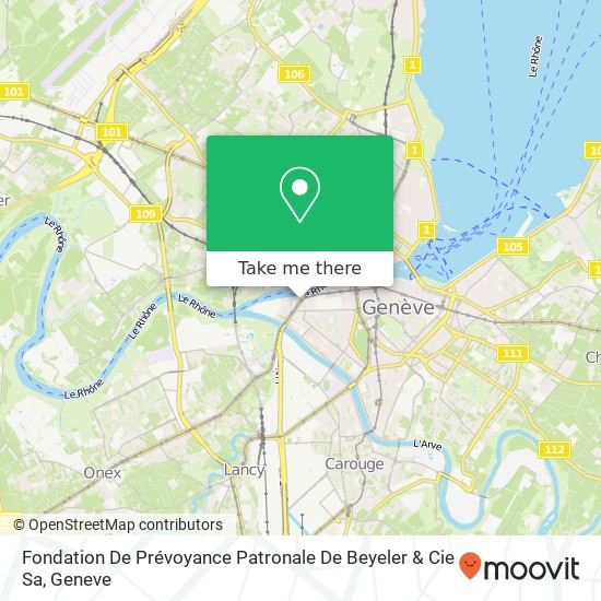 Fondation De Prévoyance Patronale De Beyeler & Cie Sa map