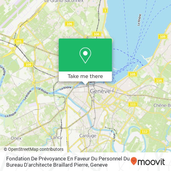 Fondation De Prévoyance En Faveur Du Personnel Du Bureau D'architecte Braillard Pierre map