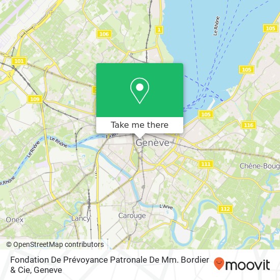 Fondation De Prévoyance Patronale De Mm. Bordier & Cie map
