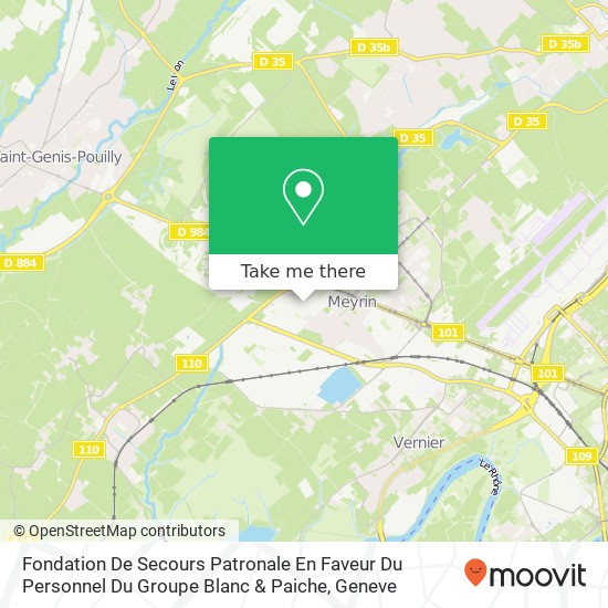 Fondation De Secours Patronale En Faveur Du Personnel Du Groupe Blanc & Paiche map