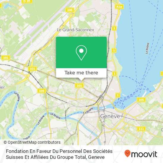 Fondation En Faveur Du Personnel Des Sociétés Suisses Et Affiliées Du Groupe Total map