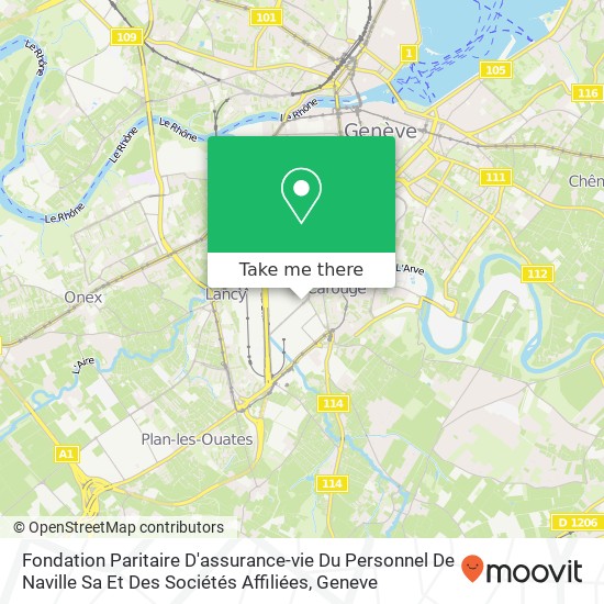 Fondation Paritaire D'assurance-vie Du Personnel De Naville Sa Et Des Sociétés Affiliées map