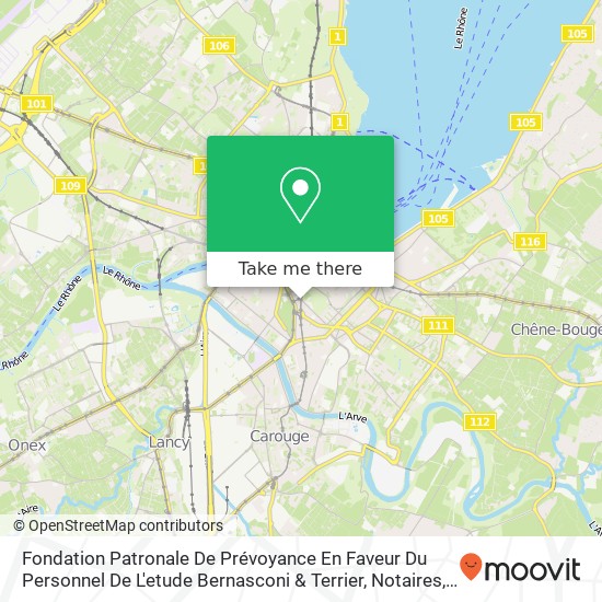 Fondation Patronale De Prévoyance En Faveur Du Personnel De L'etude Bernasconi & Terrier, Notaires map