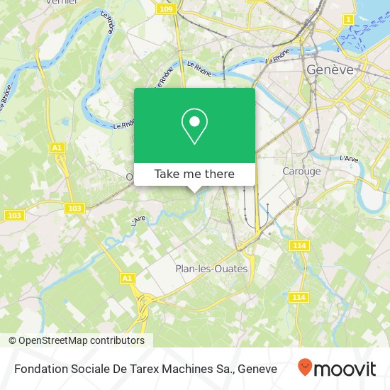 Fondation Sociale De Tarex Machines Sa. map