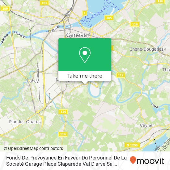 Fonds De Prévoyance En Faveur Du Personnel De La Société Garage Place Claparède Val D'arve Sa map