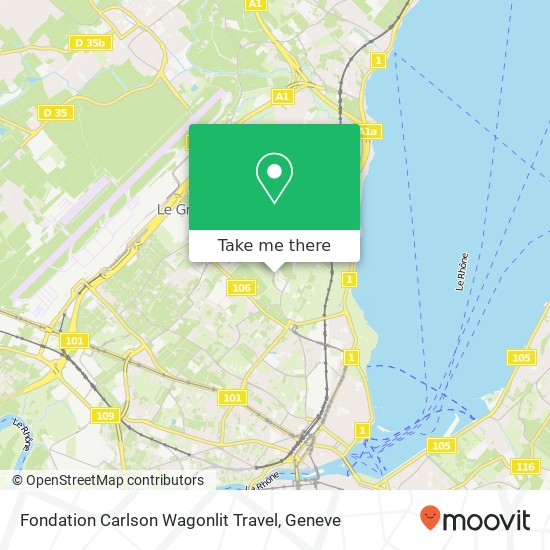 Fondation Carlson Wagonlit Travel Karte