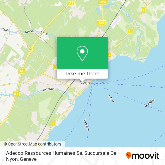 Adecco Ressources Humaines Sa, Succursale De Nyon map