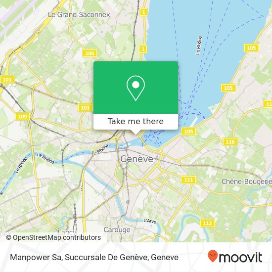 Manpower Sa, Succursale De Genève map