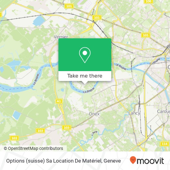 Options (suisse) Sa Location De Matériel Karte