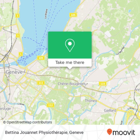 Bettina Jouannet Physiothérapie map