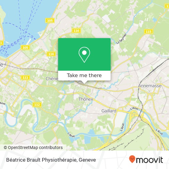 Béatrice Brault Physiothérapie map