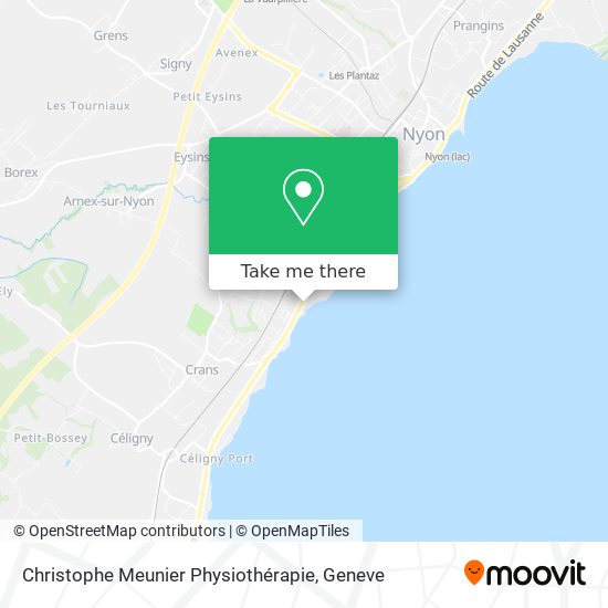 Christophe Meunier Physiothérapie map