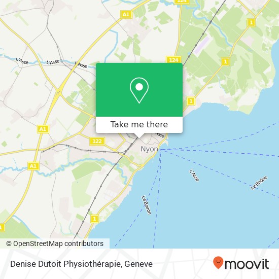 Denise Dutoit Physiothérapie map