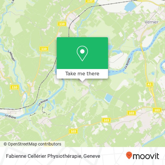 Fabienne Cellérier Physiothérapie map