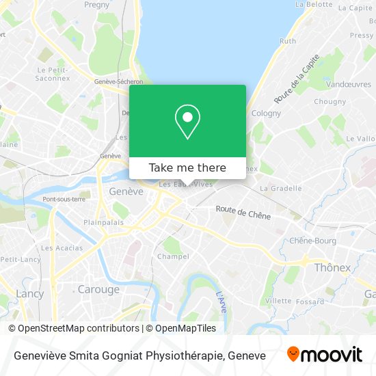 Geneviève Smita Gogniat Physiothérapie map