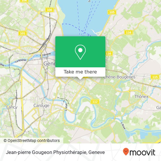 Jean-pierre Gougeon Physiothérapie map