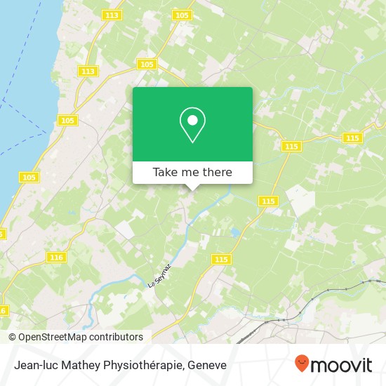 Jean-luc Mathey Physiothérapie map