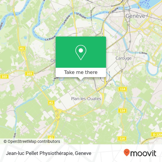 Jean-luc Pellet Physiothérapie map
