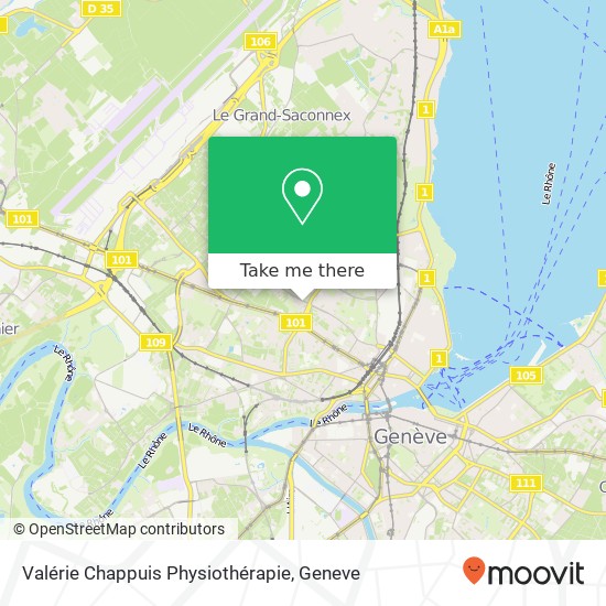 Valérie Chappuis Physiothérapie map