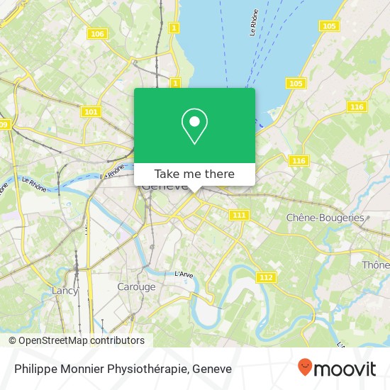 Philippe Monnier Physiothérapie map