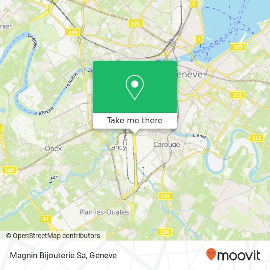 Magnin Bijouterie Sa map