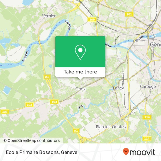 Ecole Primaire Bossons map