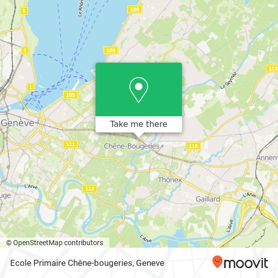 Ecole Primaire Chêne-bougeries map