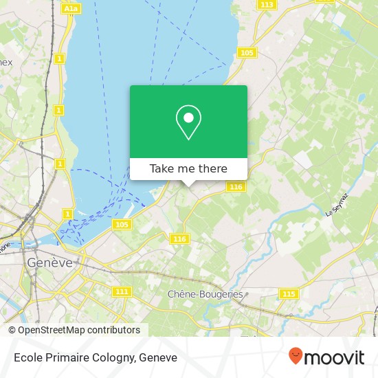 Ecole Primaire Cologny map