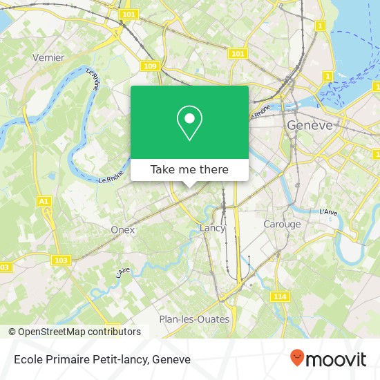 Ecole Primaire Petit-lancy map