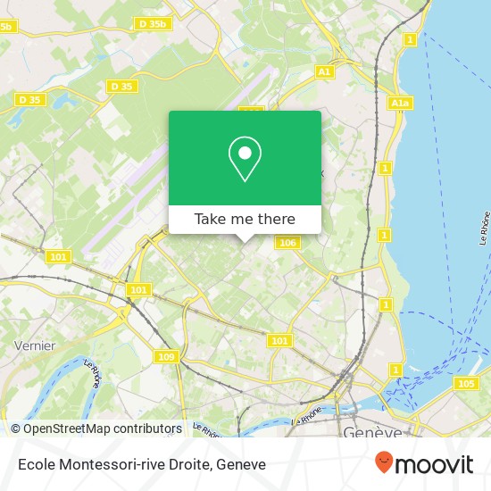 Ecole Montessori-rive Droite map