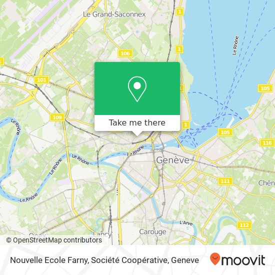 Nouvelle Ecole Farny, Société Coopérative map